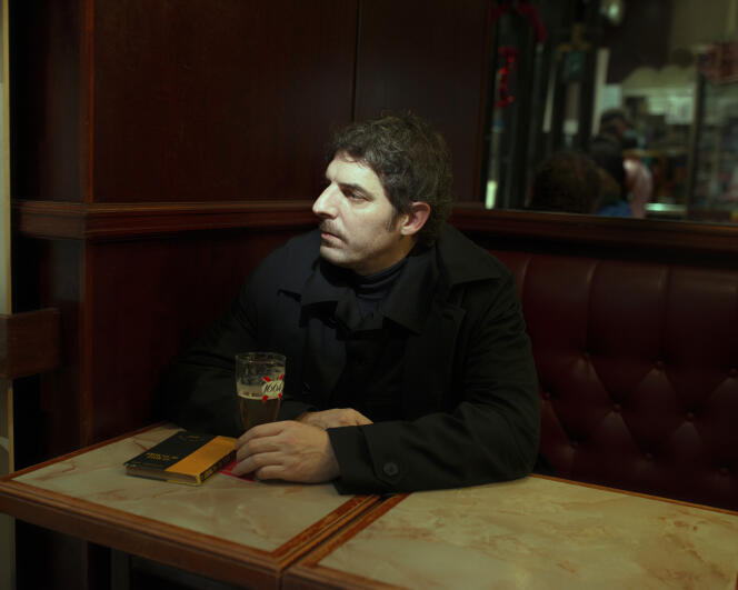 Damien Bonnard, in the Le Québec café, Paris 6ᵉ, January 5, 2024.