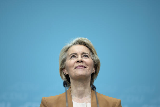 The current president of the European Commission, Ursula von der Leyen, on February 19 in Berlin.