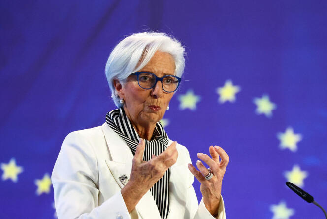 European Central Bank President Christine Lagarde in Frankfurt, Germany, January 25, 2024.