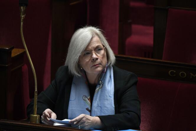 Catherine Vautrin at the National Assembly in Paris, January 31, 2024. 