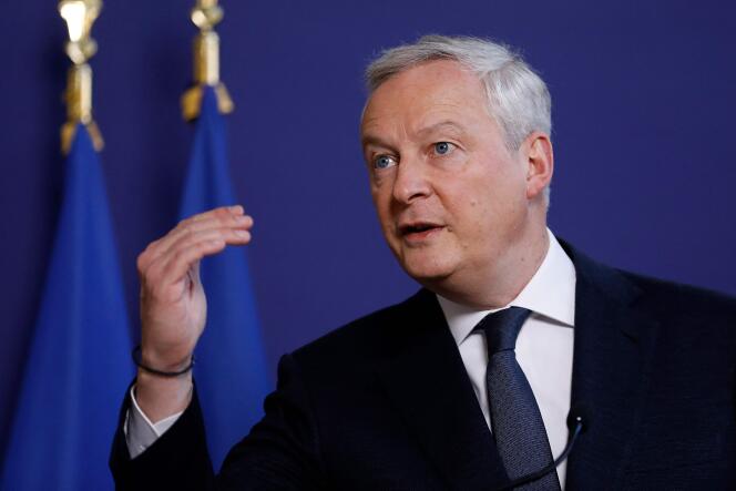 The Minister of the Economy Bruno Le Maire, February 12, 2024, in Paris.
