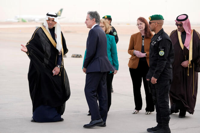 US Secretary of State Antony Blinken is making his fifth trip to the Middle East since the start of the war between Israel and Hamas on October 7.  After Riyadh, he must go to Qatar, Egypt, Israel and the occupied West Bank.
