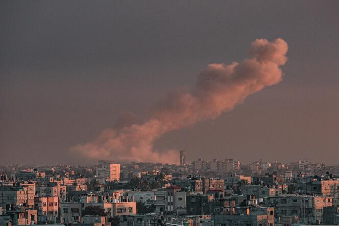 After an Israeli bombardment on the Gaza Strip, February 5, 2024.