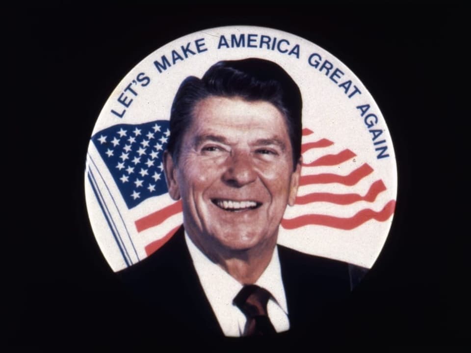 Reagan auf Wahlkampfplakat von 1980