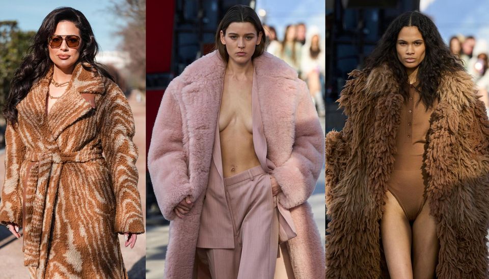 Stella McCartney does everything right: Ashley Graham and the models on the runway wear lush faux fur creations. 