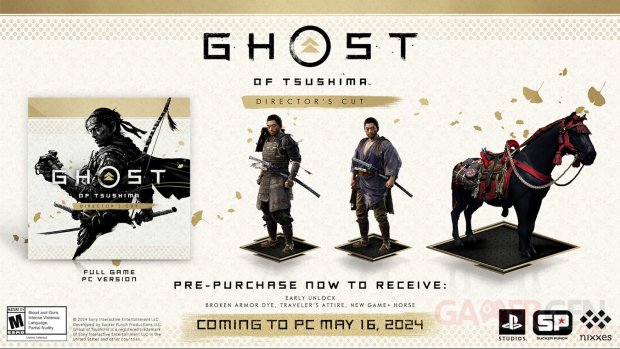 Ghost of Tsushima Director's Cut PC bonus pre-order 06 03 2024