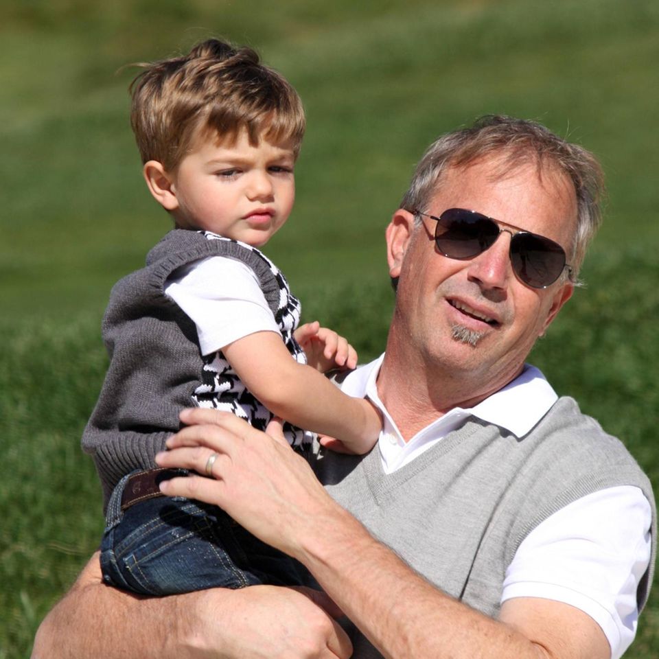 Kevin Costner with his son Hayes in 2011
