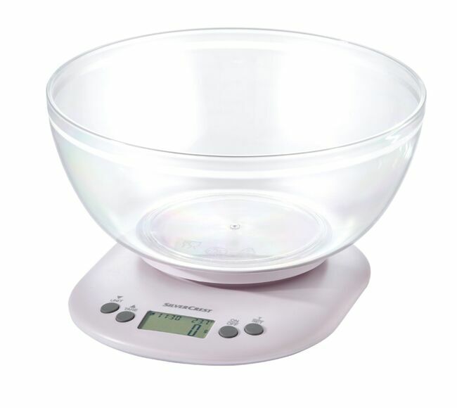 Silvercrest, digital kitchen scale with container, €16.99.