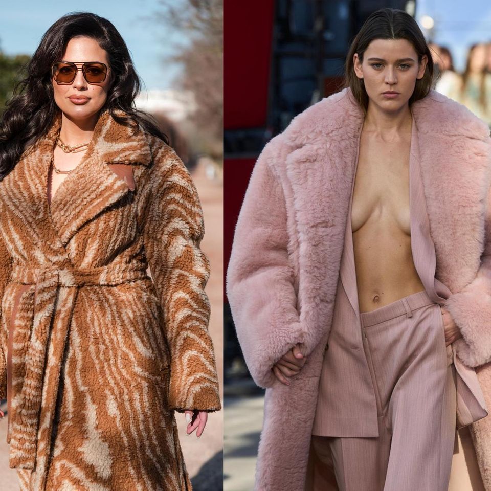 Stella McCartney does everything right: Ashley Graham and the models on the runway wear lush faux fur creations. 