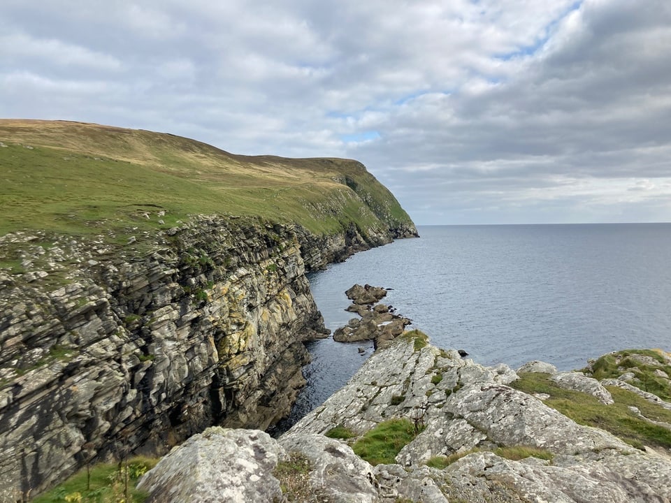 Steep cliffs in Wales