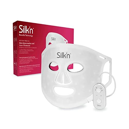 Image de Silk'n Masque facial à LED 100 LED - Appareil de beauté pour le visage anti-âge, rides, acné et peau sèche - Améliore la circulation sanguine et la texture de la peau - 4 couleurs LED