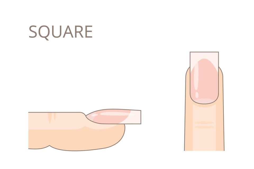 Nail shapes: Square
