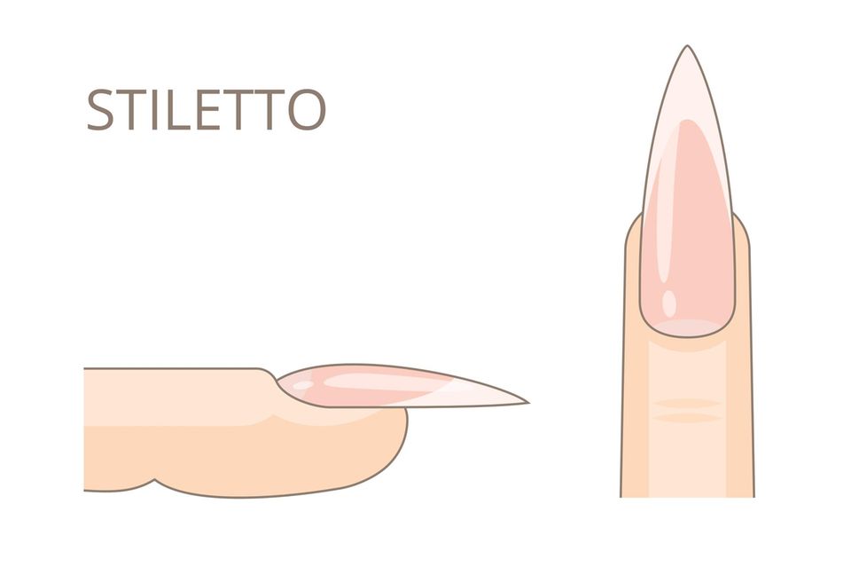 Nail shapes: stiletto