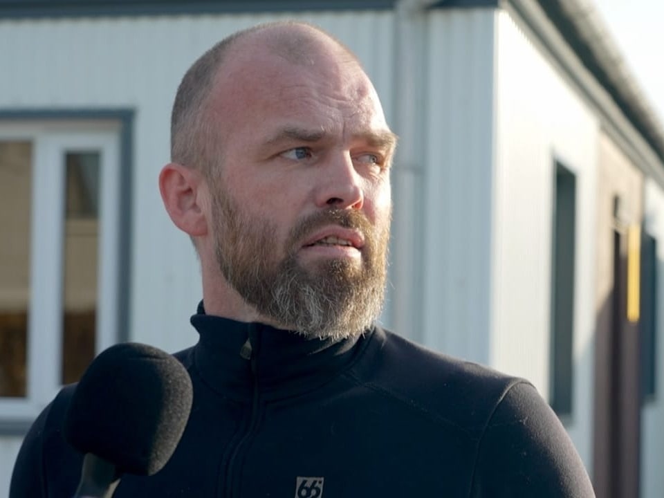 Stefán Jónsson can be seen in the picture.