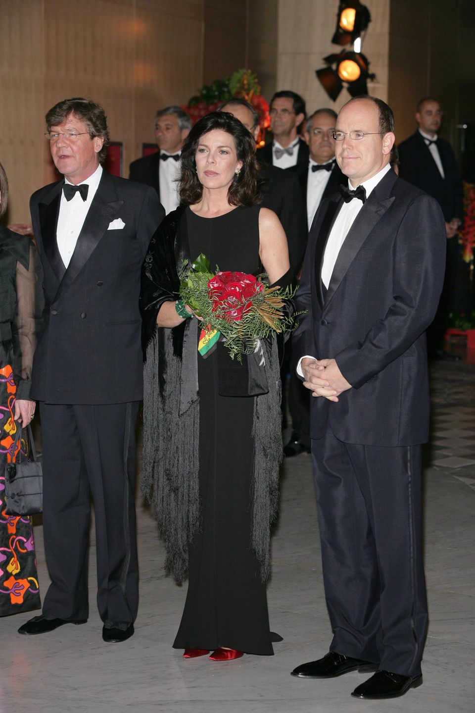 Prince Ernst August and Caroline of Hanover with Prince Albert on March 25, 2006.