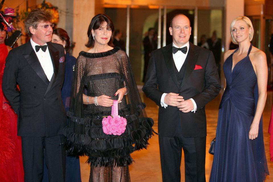 Prince Ernst August of Hanover, Caroline of Hanover, Prince Albert and Charlene Wittstock