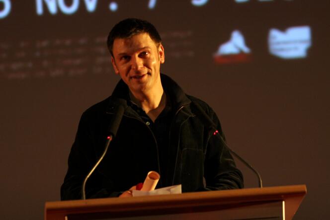 Laurent Achard, during the presentation of the Audience Award at the Entrevues festival for his film “Le Dernier des fous”, in Belfort, December 2, 2006.