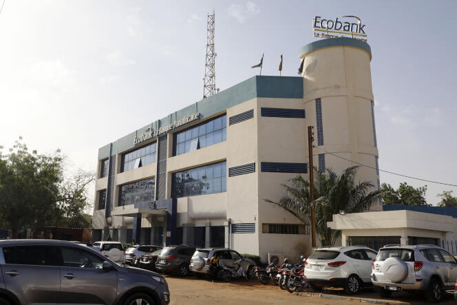 The Ecobank building in Niamey, Niger, in December 2017.