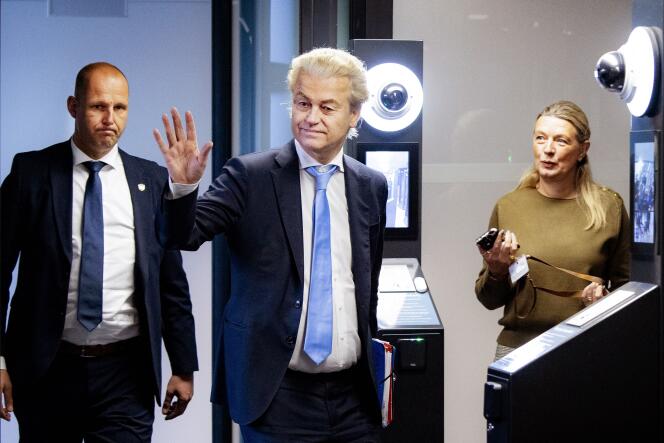 Geert Wilders in The Hague, January 24, 2024. 