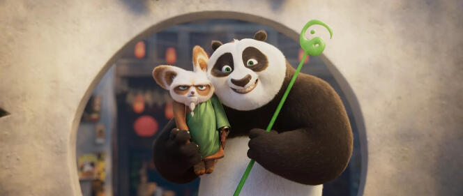 “Kung Fu Panda 4”, animated film by Mike Mitchell and Stephanie Stine.