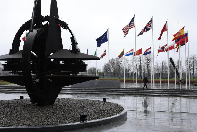 At NATO headquarters in Brussels, March 11, 2024.
