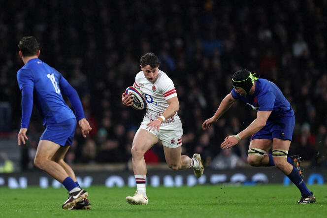 Henry Arundell during a Six Nations Tournament match against France at Twickenham (United Kingdom), March 11, 2023.
