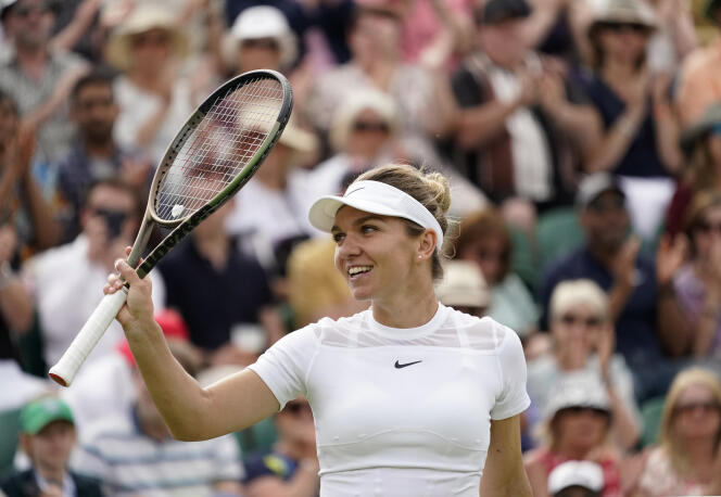 Simona Halep, during the sixth day of the Wimbledon tournament, July 2, 2022.