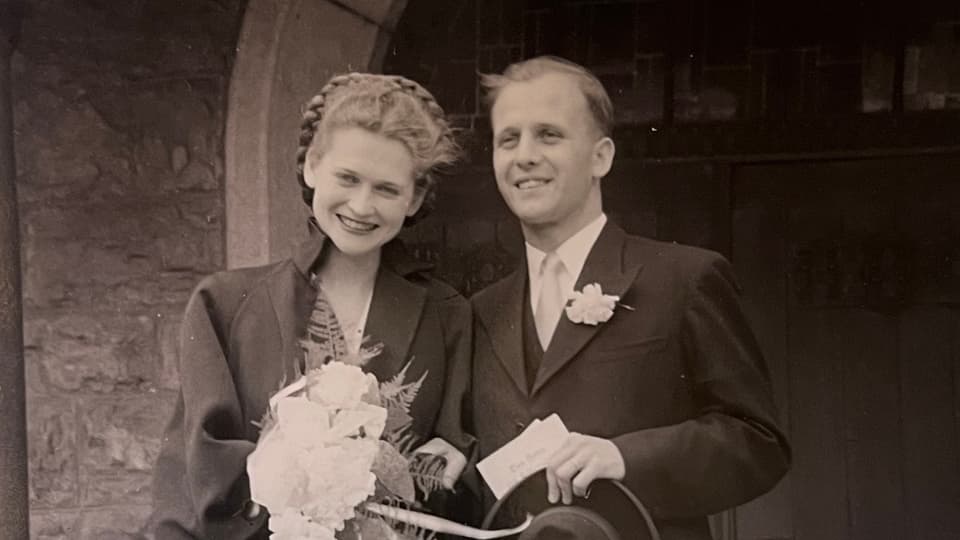 Wedding photo of Hedwig and Hans Bohner
