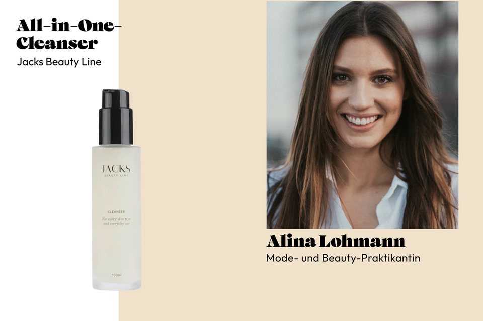 Fashion and beauty intern Alina tests it "All-on-one cleaner" from Jack's Beauty Line. 