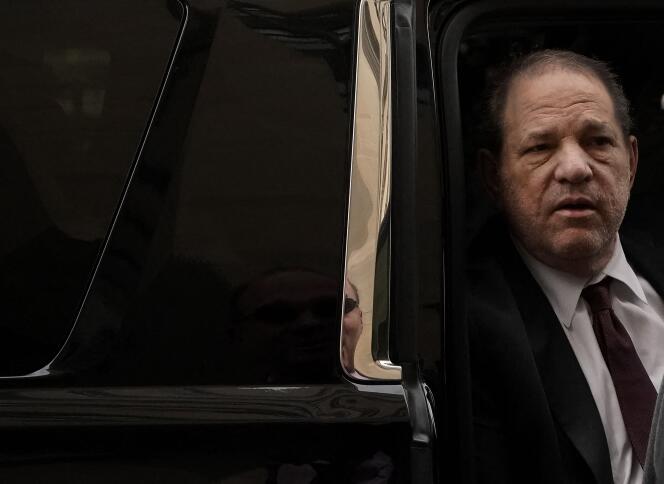 Harvey Weinstein upon his arrival at Manhattan Supreme Court, New York, on the third day of jury deliberations in his sexual assault trial, February 20, 2020. 
