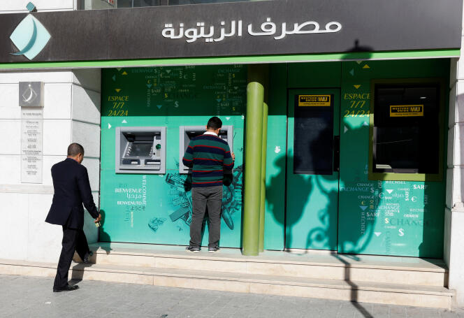 An ATM in Tunis, November 2019.