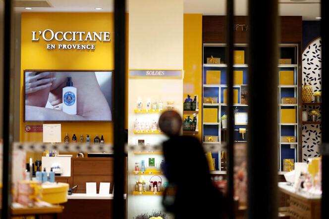 A L'Occitane store in Provence, in central Paris, February 6, 2024. 