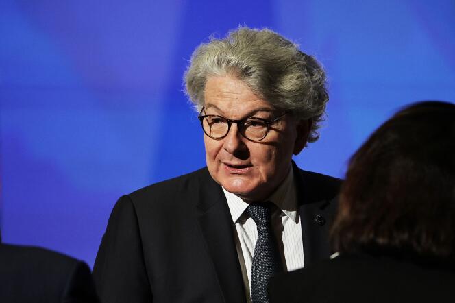 The European Commissioner for the Internal Market, Thierry Breton, in Paris, April 25, 2024.